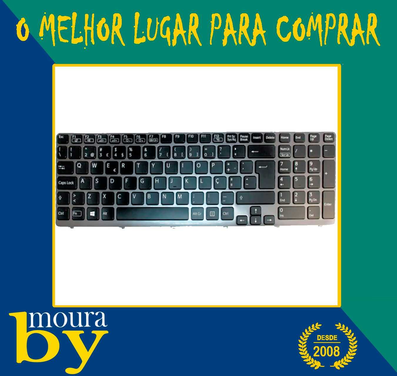 Teclado SONY SVE15 série Retro-iluminado Português