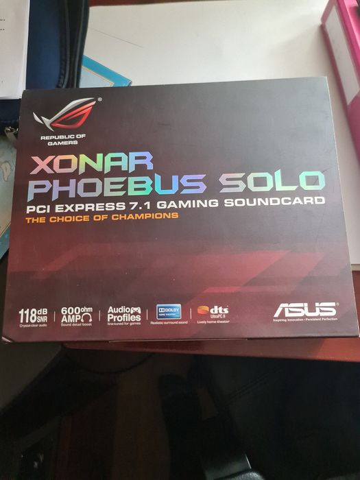 Placa som pci-e asus  xonar phoeubus