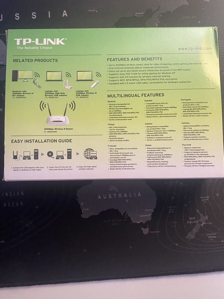 Adaptador USB Wifi TP-Link TL-WN822N (300 mbps)