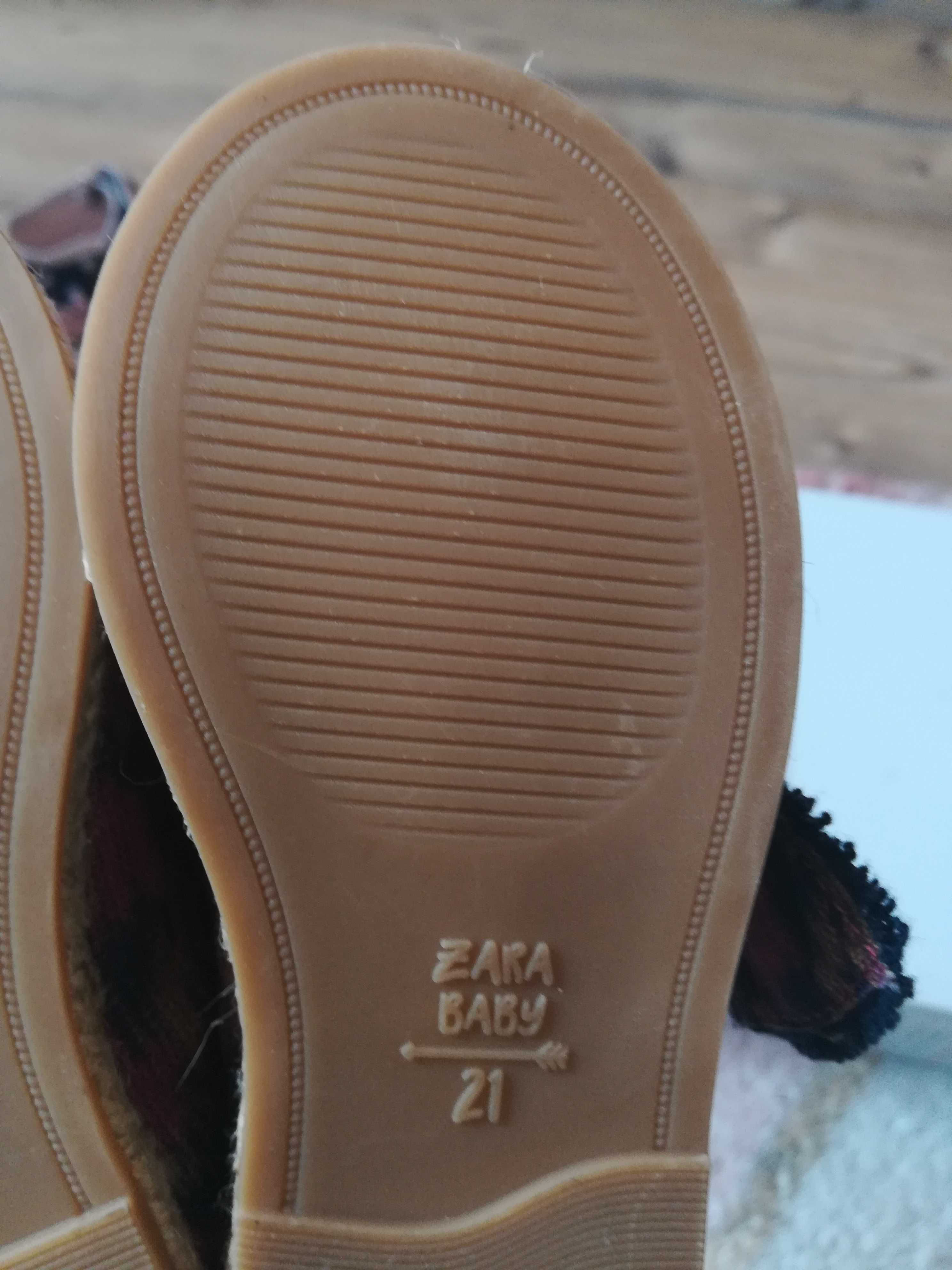 Buty, balerinki dla dziewczynki ZARA r.21 NOWE