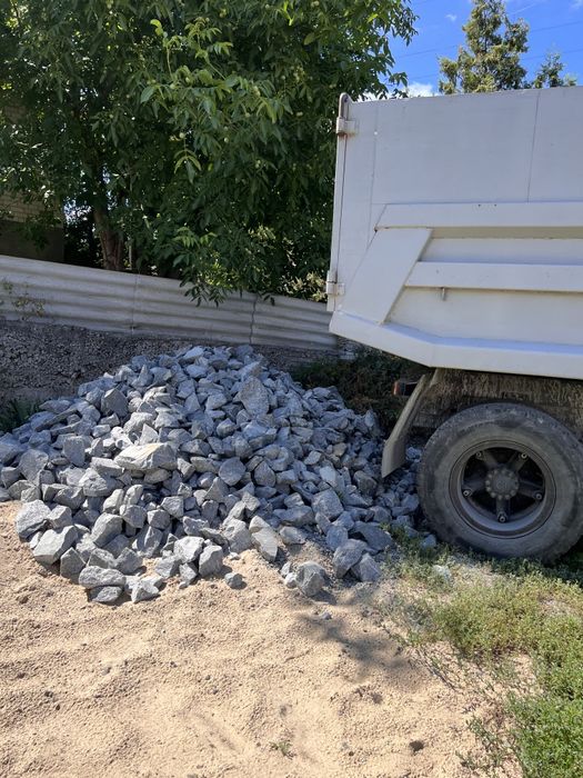 Щебень, песок, отсев, глина, шлак, вывоз мусора аренда КАМАЗ