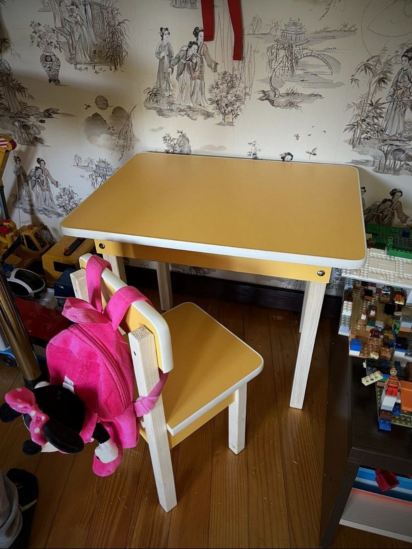 Дитячий стіл та стілець.Комплект дитячих меблів від виробника