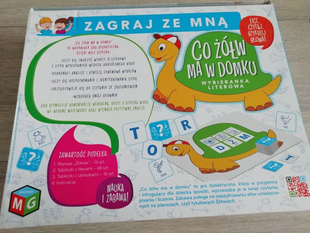 Gra Co żółw ma w domku wiek 5+