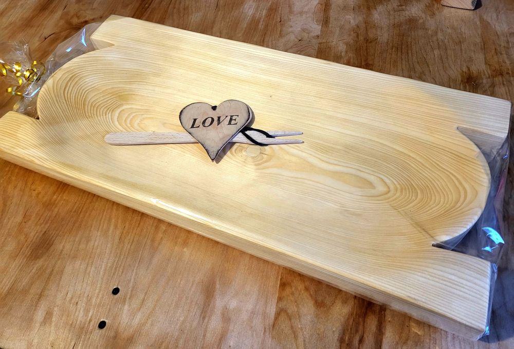 Koryta z drewna TACE na jedzenie GRILL  komplet 2 szt 60 cm