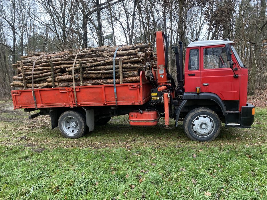 Drewno opałowe kominkowe transport drewna wycinka drzew