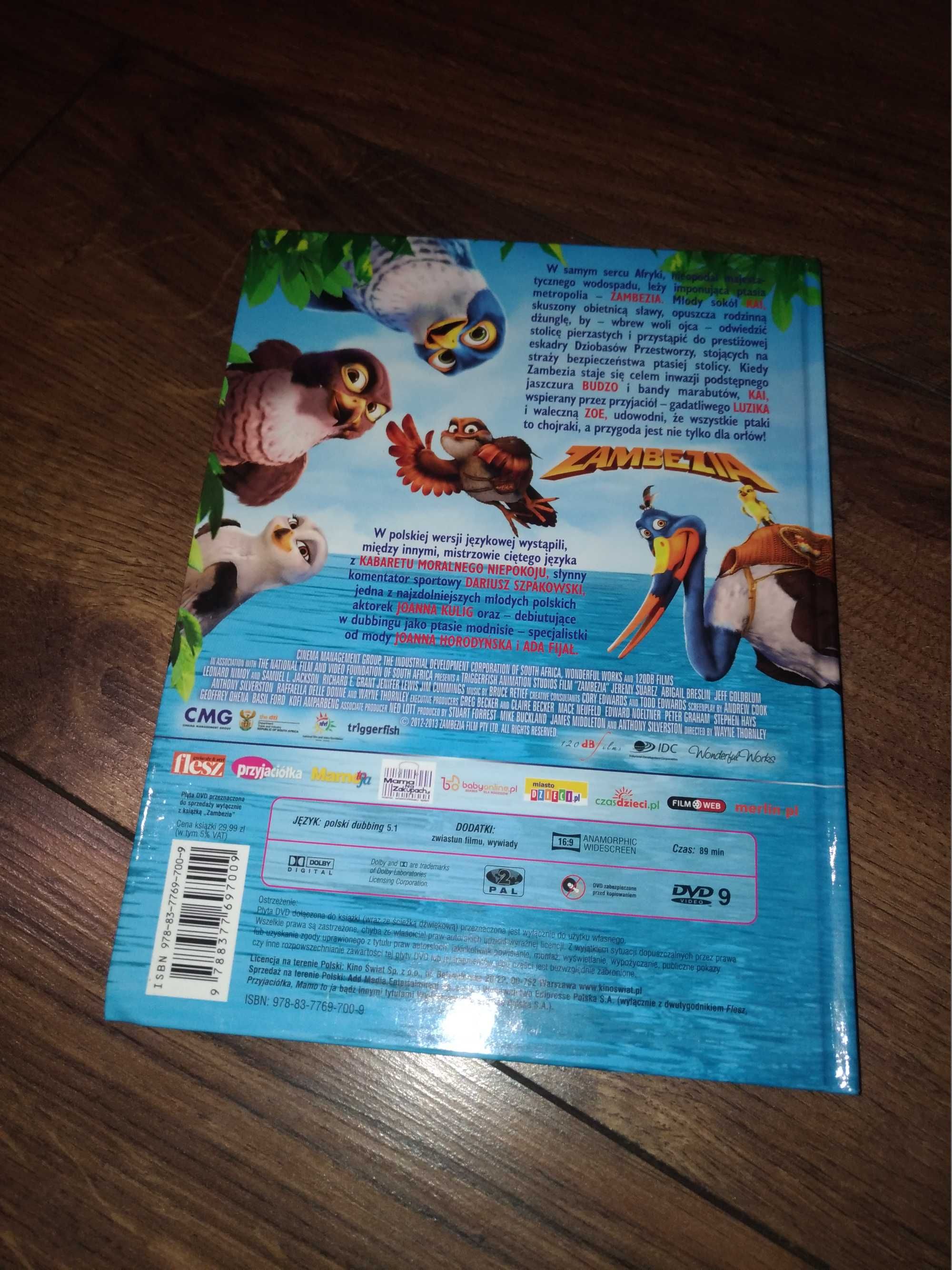 DVD: Zambezia + książeczka + dodatki