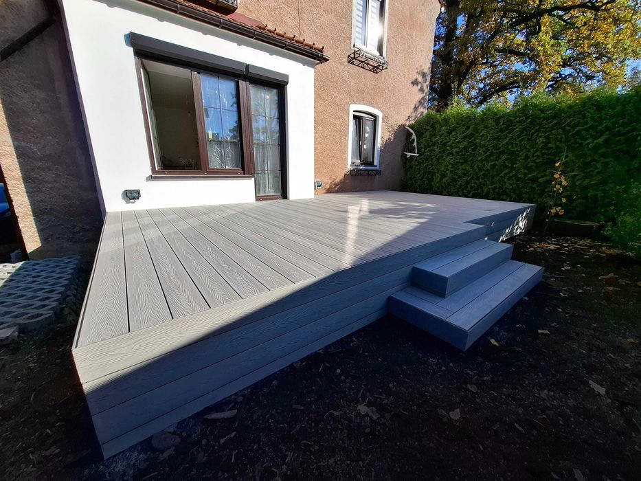 Taras, Tarasy pod każdy wymiar , deska modrzew,sosna / kompozyt