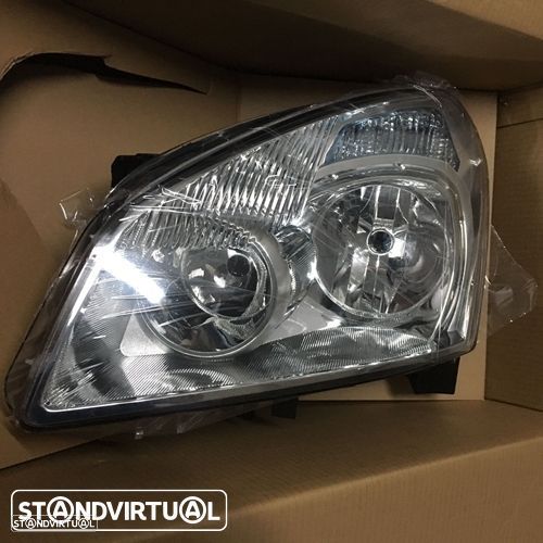 Farol Nissan Qashqai modelo: 2007 até 2009 novo