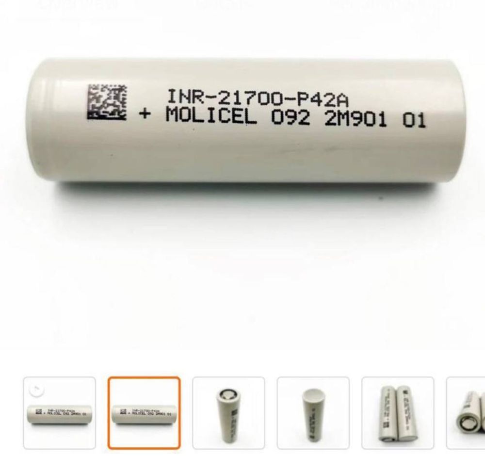 MOLICEL INR21700-P42A/ОРИГІНАЛ/батарейка/аккумулятор/до квадрокоптера