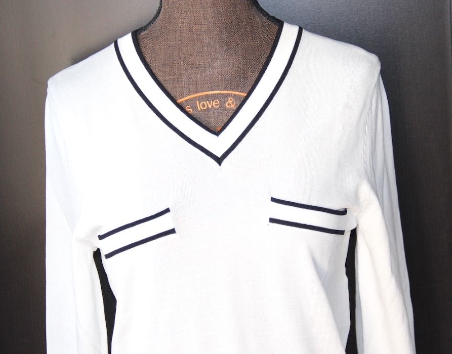 OCHNIK biała bluzka sweter 34 xs 36 s koszula