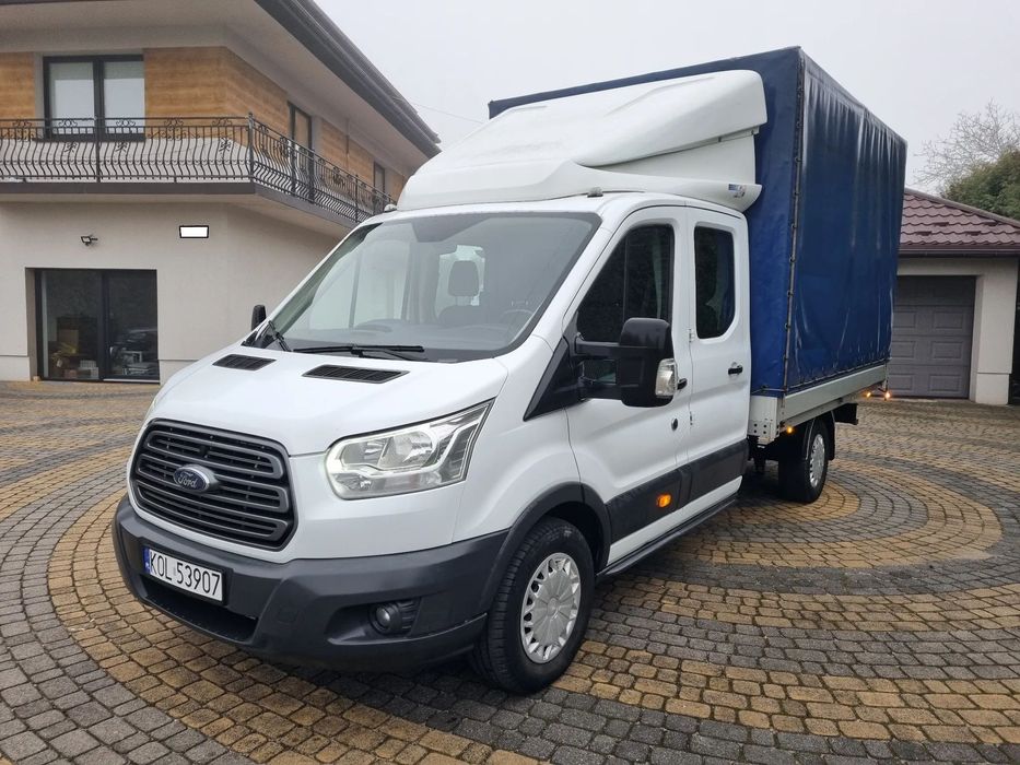 Ford TRANSIT DOKA MAX DŁUGI  7 MIEJSC 170 koni Salon PL FV23% Zamiana na osobowe, Lawetę 48700netto