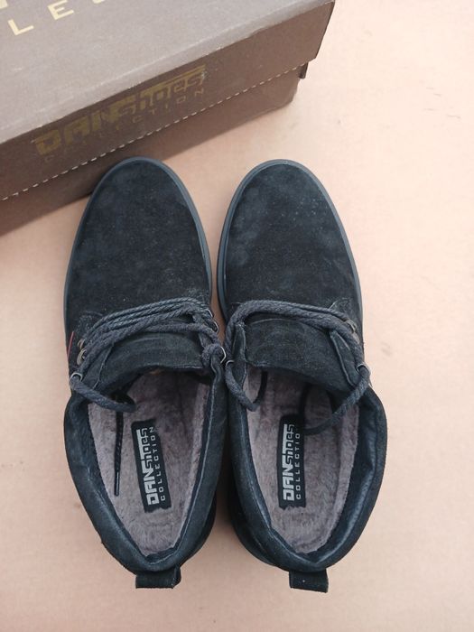 Черевики ботинки мужские 44 замша зимние