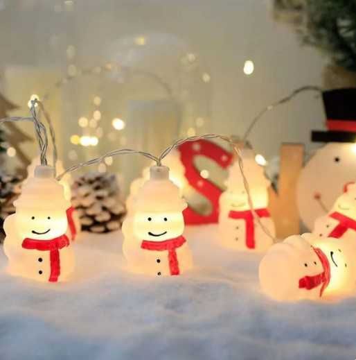 Świąteczna girlanda żarówkowa LED. Fluoryzujące.