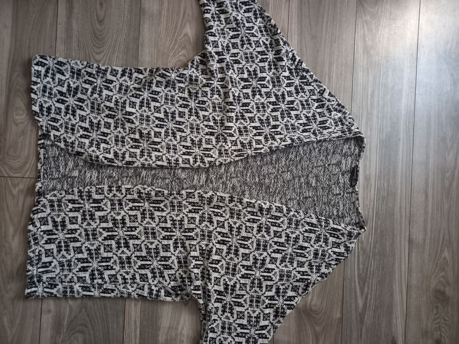 RESERVED owersize bawełna wzór swetr narzutka S/M/L