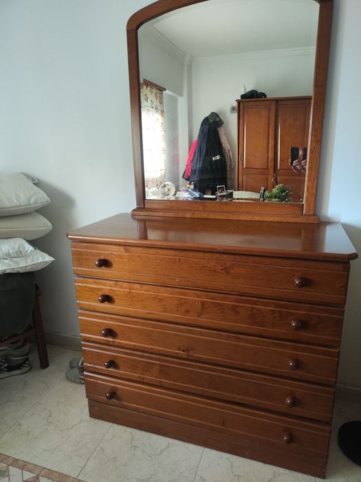 Mobília Quarto Pinho Mel