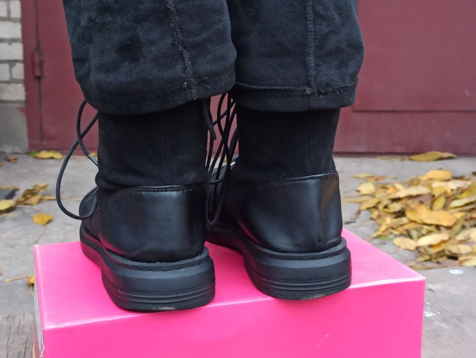 Сапоги высокие со шнуровкой  ботфорты