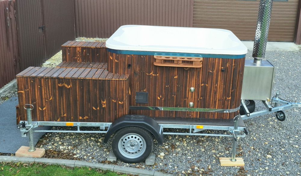 Wynajem Jaccuzi mobilne na przyczepce lekkiej. Gratisy
