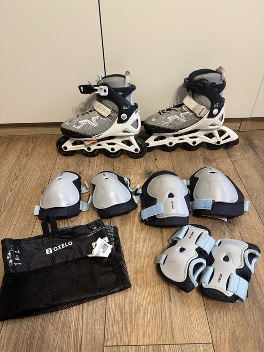 Rolki 32/35 decathlon ochraniacze