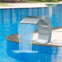 Fonte Lart para Piscina em Inox - Design Moderno - Leva-Me-Contigo