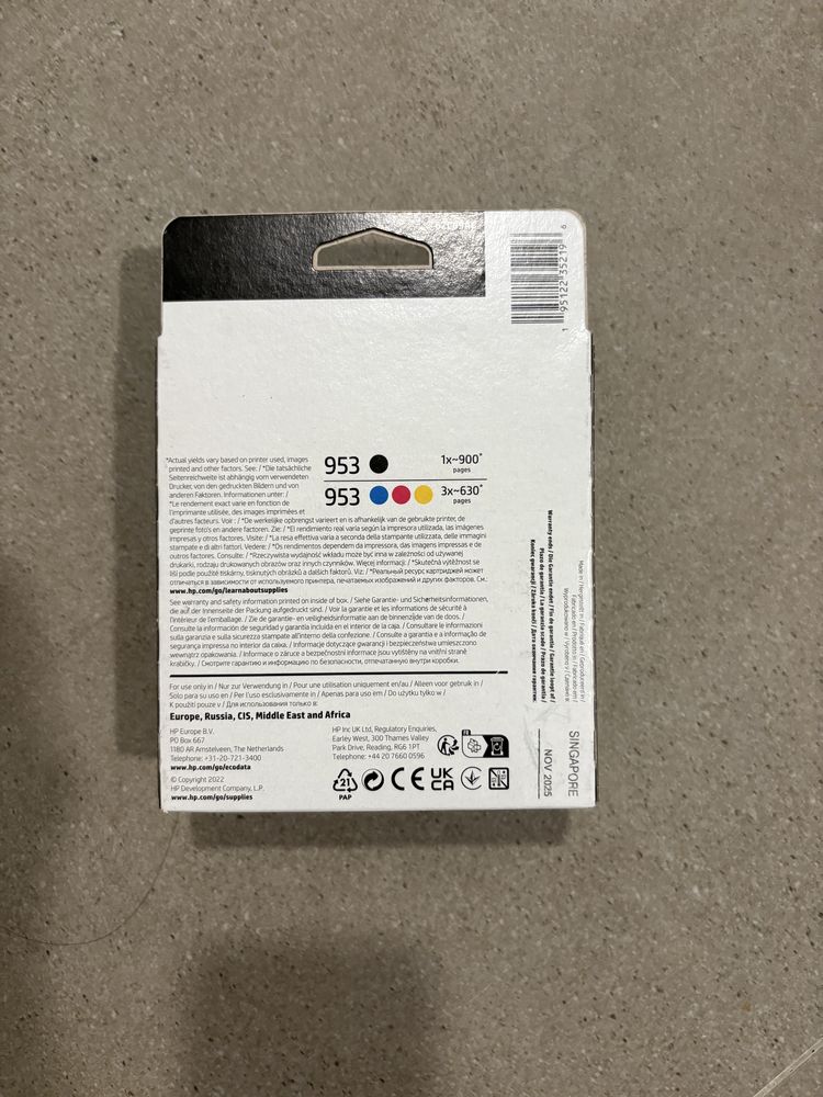 Tinteiros HP 953 – Pack de 4 Novos e Selados