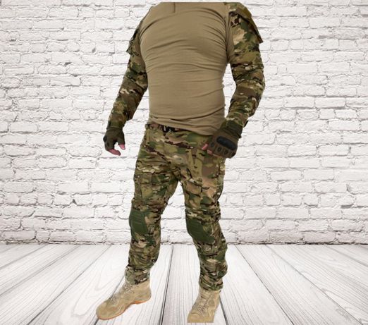 Убакс +штаны мультикам с наколенниками Форма военная
