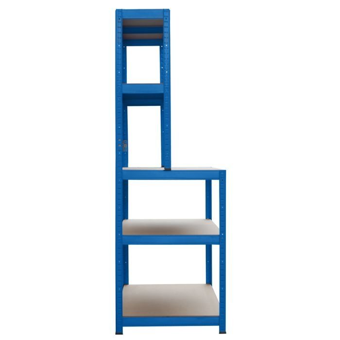 Regał Warsztatowy z blatem roboczym 180x100x60/30cm 3P-200kg/2P-100kg