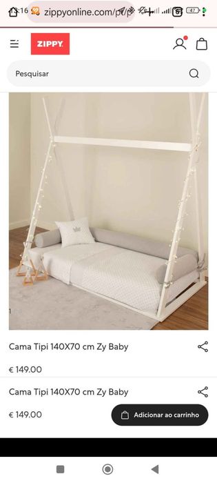 Cama tipi em bom estado