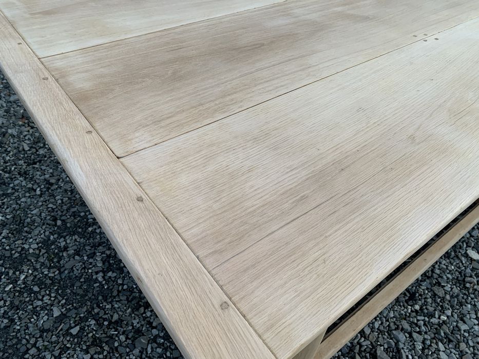 Stół lity dębowy oczyszczony surowy DUŻY 290 cm