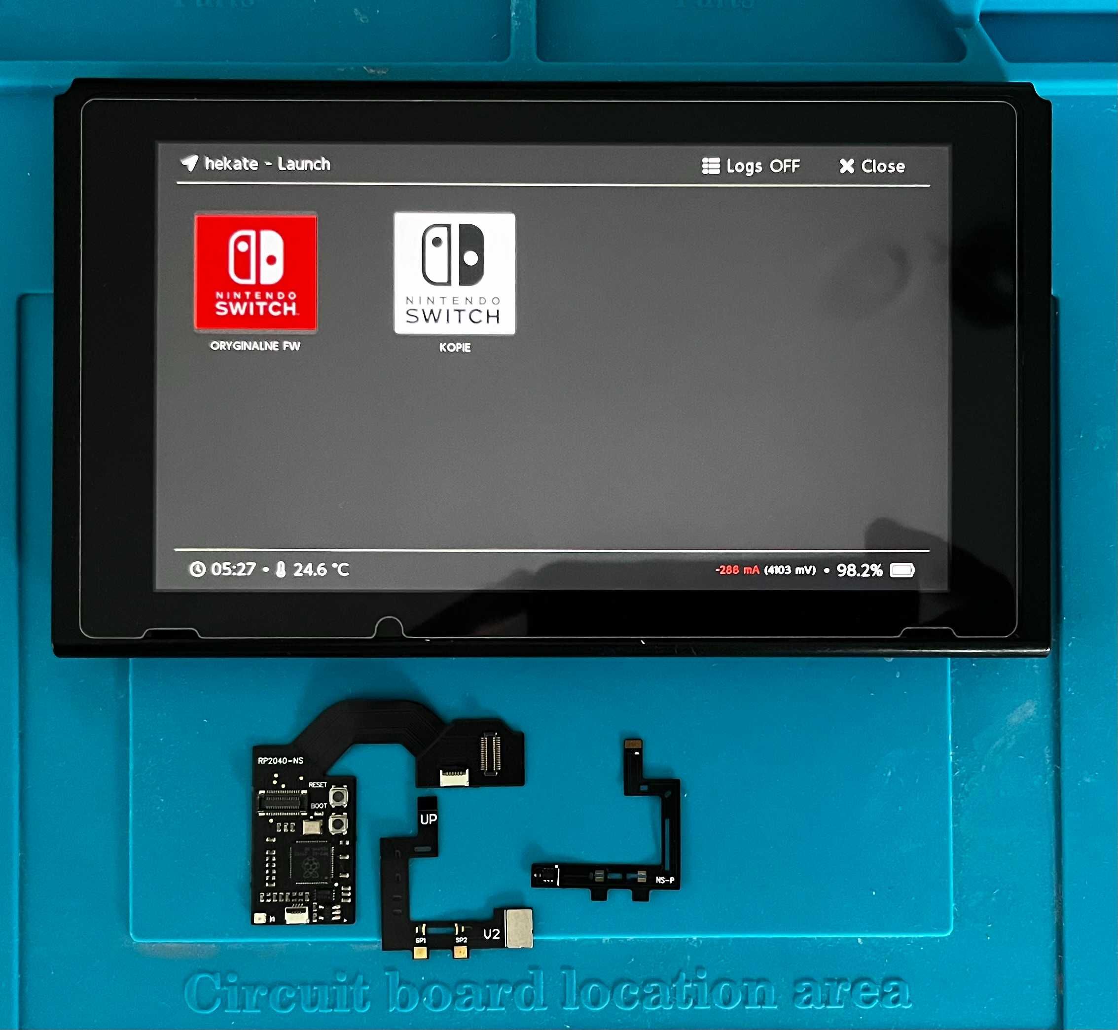 Chip PICOFLY TFP PRO Nintendo Switch V2 /PRZERÓBKA/Atmosphere/Hekate