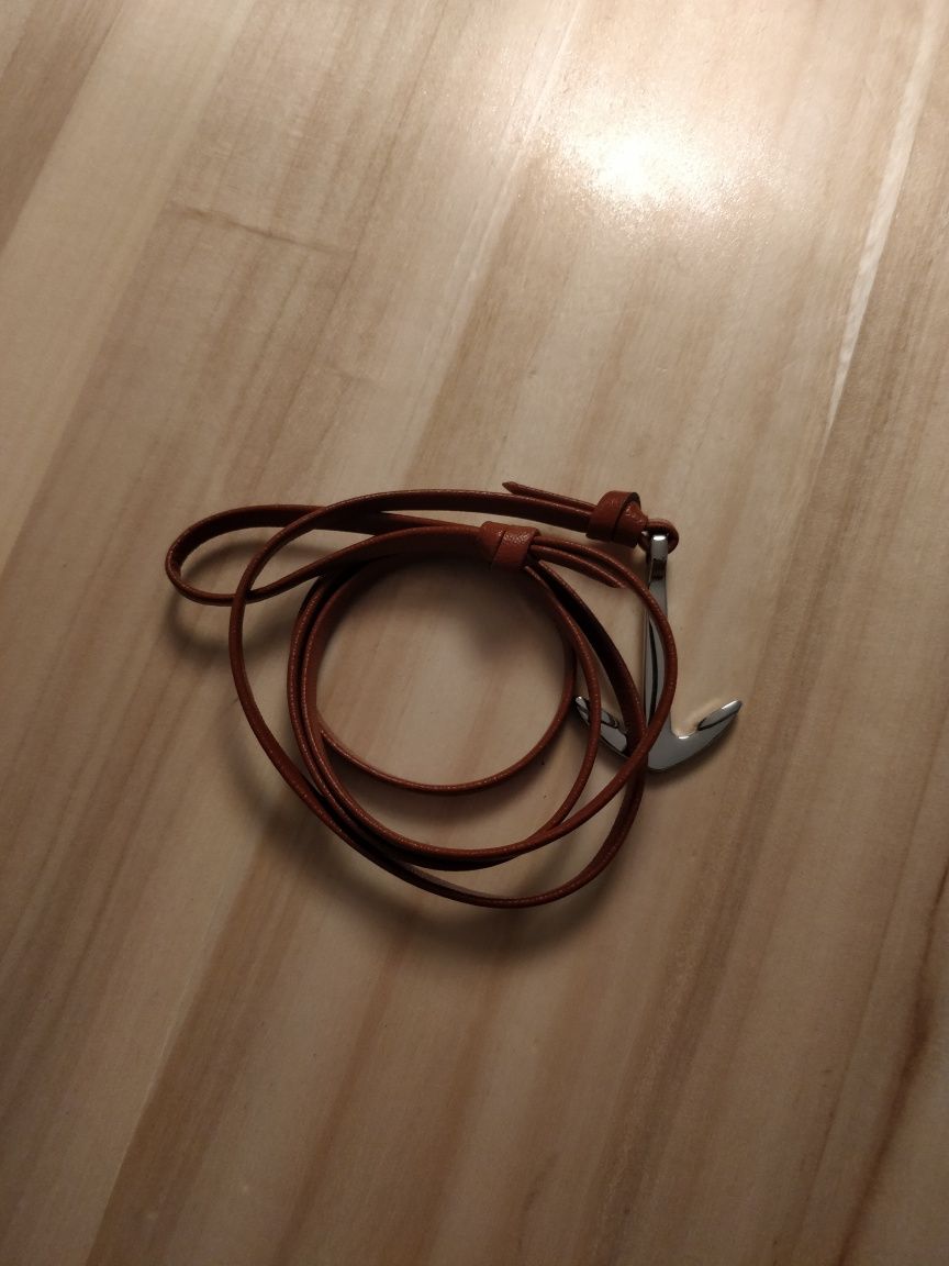 Pulseira âncora em camel