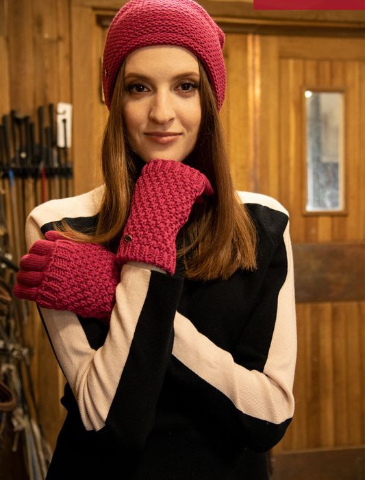 ZestawgGruba czapka zimowa+ rękawiczki