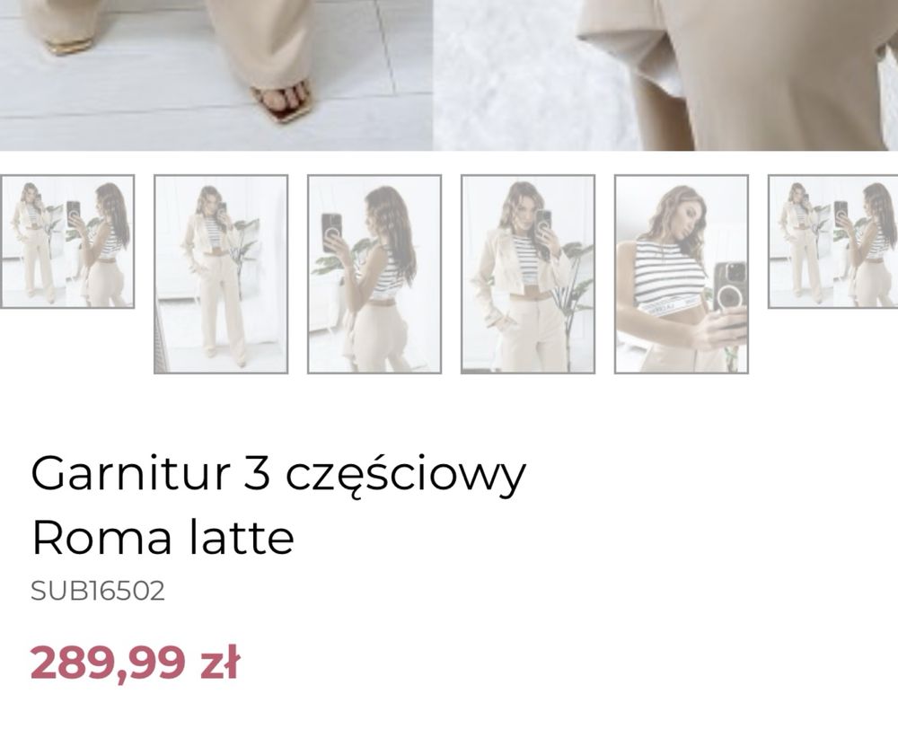 Elegancki garnitur damski- spodnie i marynarka NOWE