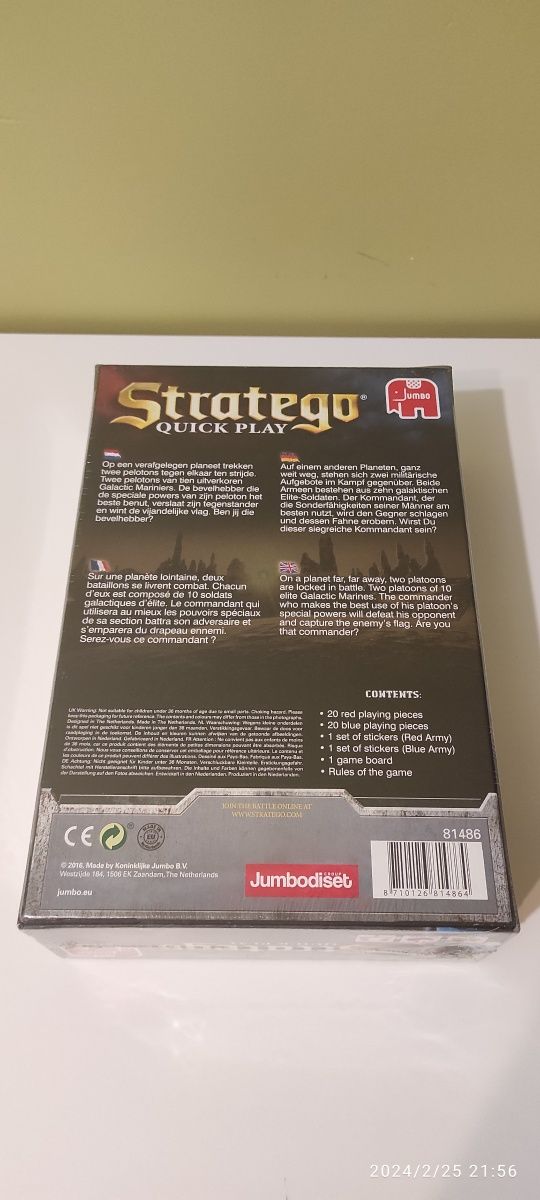 Stratego Quick Play - Gra Planszowa Nowa W Folii