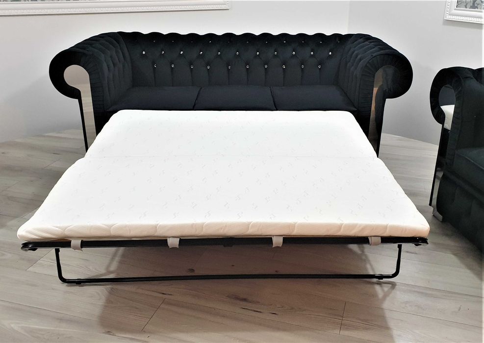 Sofa Kanapa Chesterfield GLAMOUR 3os. Rozkładana / PRODUCENT
