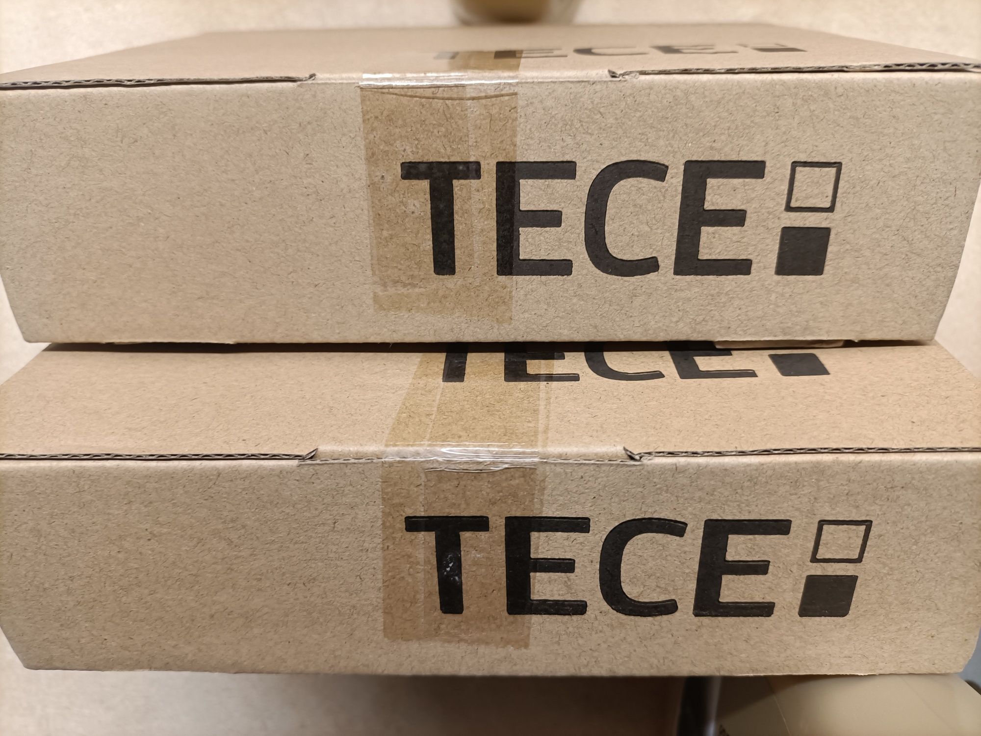 2 X Tece Planus przycisk spłukujący do pisuaru stal szczotkowana