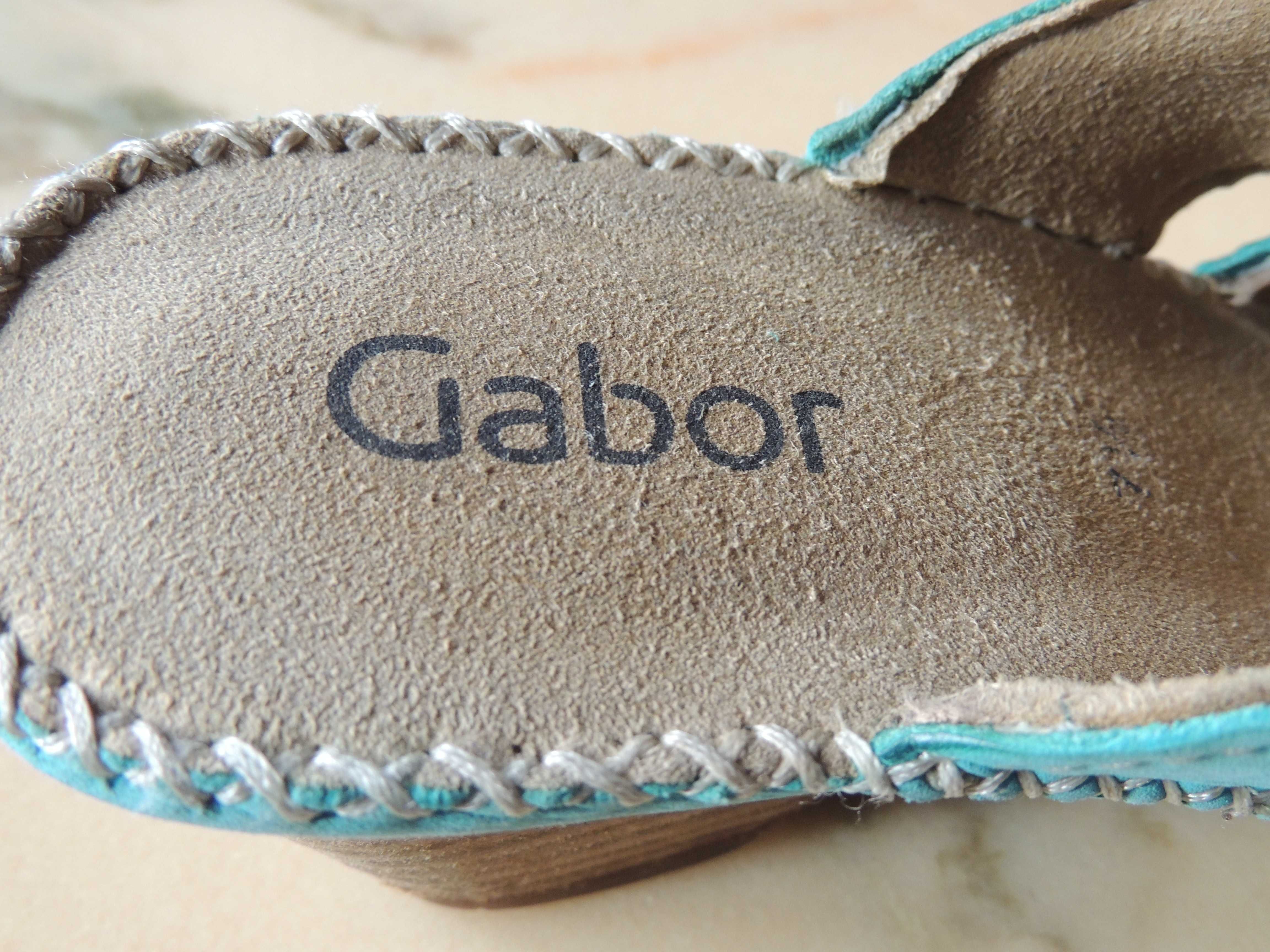 Klapki Gabor skóra naturalna r 40,5 , 7 1/2 buty dla stóp z problemami