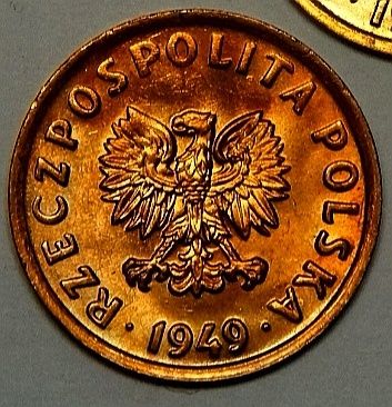 Moneta obiegowa prl 5 gr 1949r