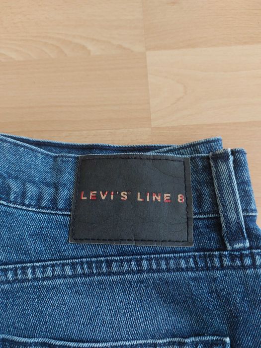 Levis Strauss W32 L34 spodnie jeansowe dżinsy slim proste 32/34