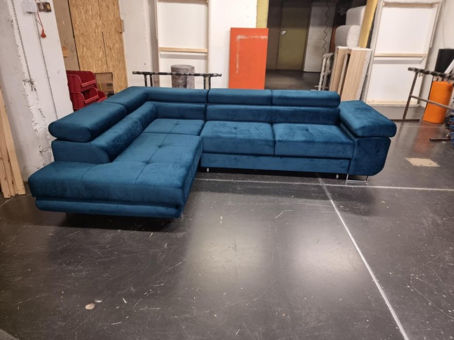 Narożnik z funkcją spania I pojemnikiem DARMOWA DOSTAWA