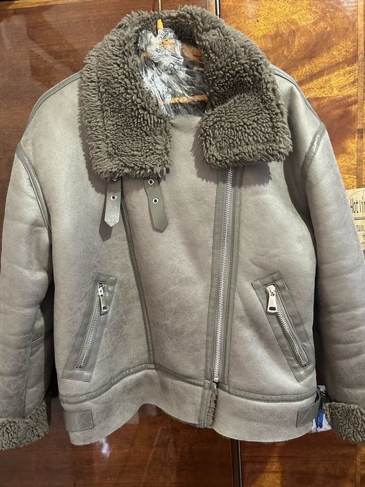 Стильна дублянка-авіатор