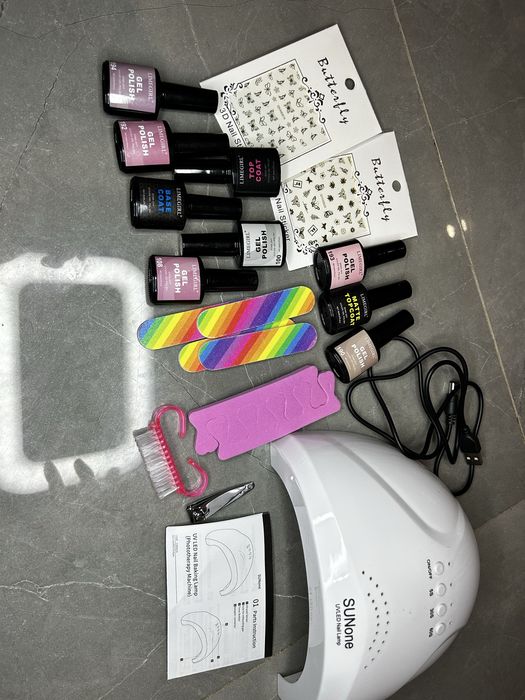 Sunone lampa uv zestaw jak na zdjeciu