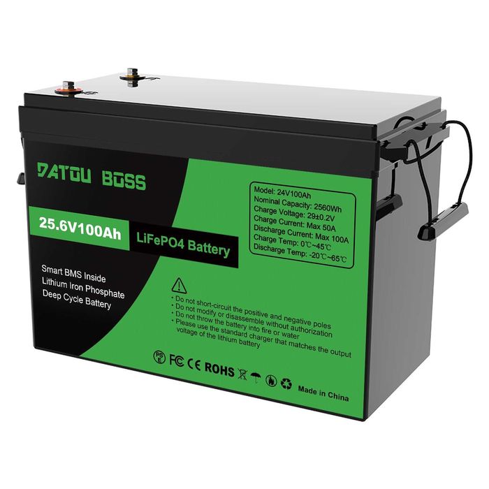 Акумулятор DATOUBOSS 24V 100Ah LiFePO4