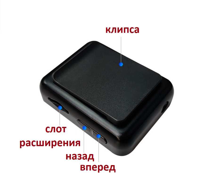 MP3 плеер Mrobo A7 Bluetooth Hi-Fi с внешним динамиком и клипсой