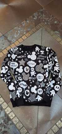 Bluza damska młodzieżowa Mickey Mouse Disney czarna cyrkonie M