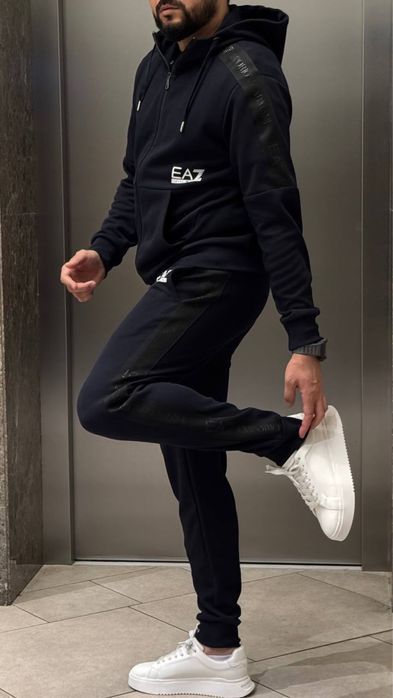 EMPORIO ARMANI спортивный мужской костюм оригинал синий