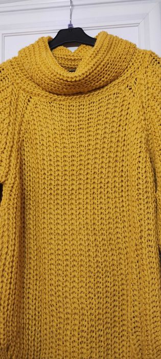 Tunika r. uniwersalny piękny kolor musztardowy