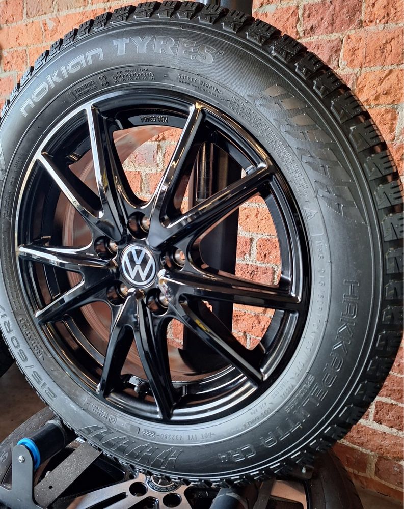 Koła Zimowe 17 VW Multivan T5 T6 T6.1 Nowe 215/60R17C Black Felgi