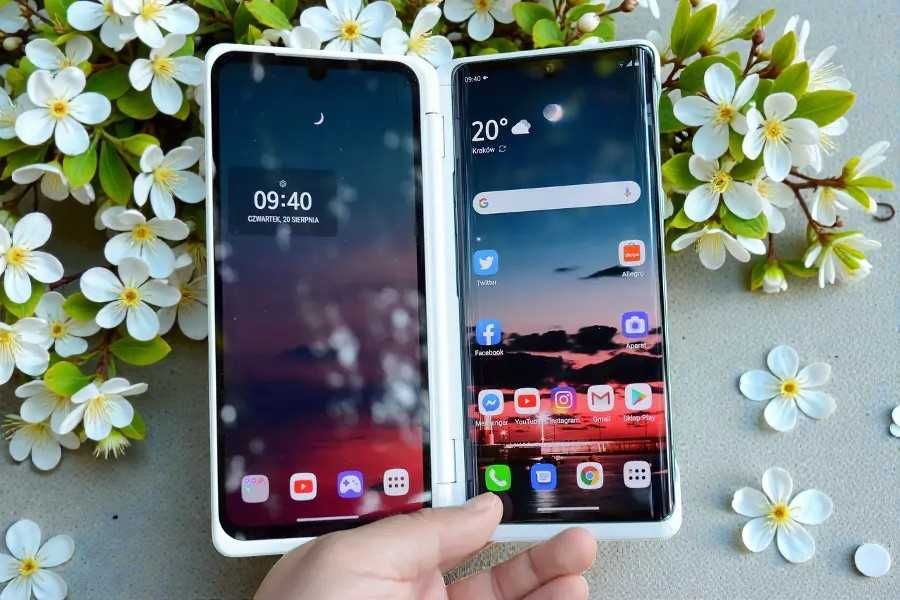 LG VELVET jak Nowy + DUAL SCREEN GRATIS 6.8" 
128 GB + Pudełko