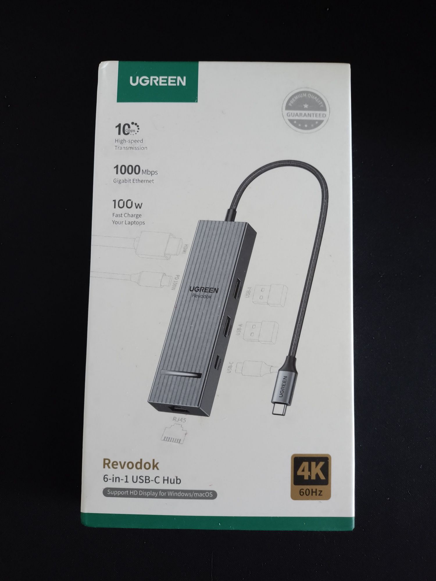 Ugreen 6 in 1 USB-C Hub (CM828) 4k 60Hz