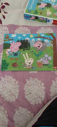 Puzzle 3+ świnka peppa